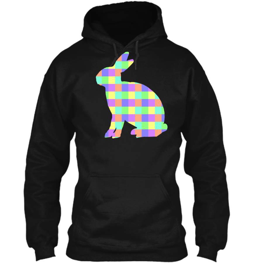 Cute Easter Rabbit Pastel Bunny Tee Shirt for Kids Pullover Hoodie 8 oz