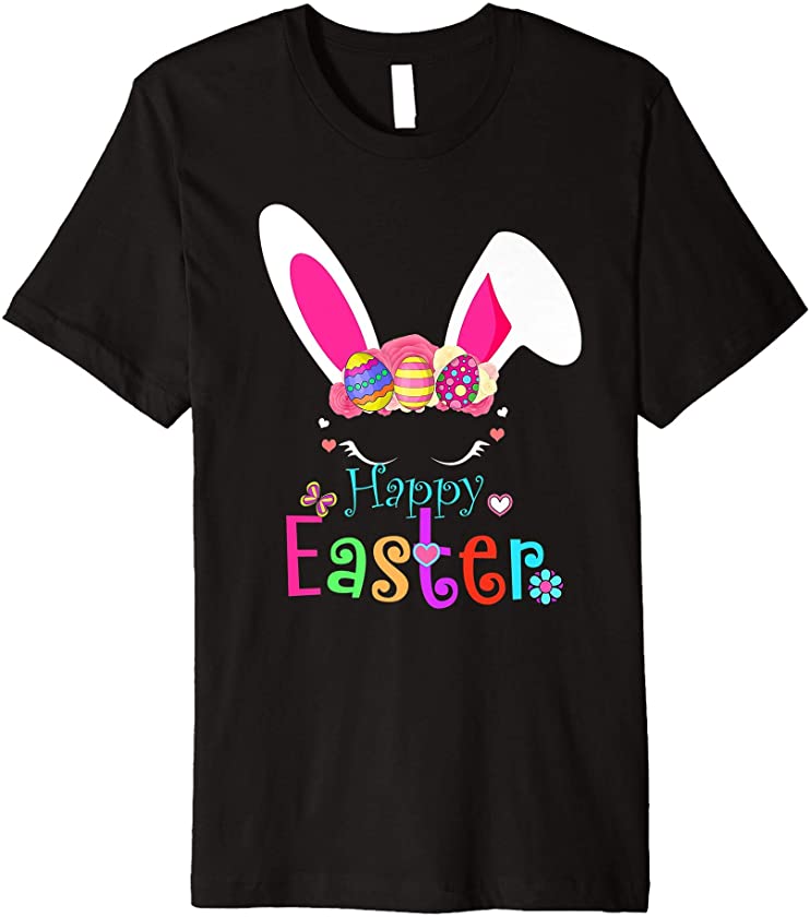 Rabbit Happy Easter Day Eggs Rabbit Boys Girls Kid t bunny Premium T-Shirt