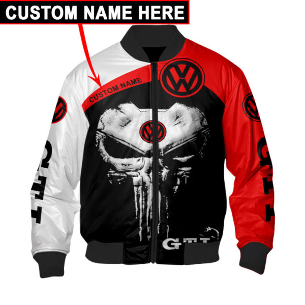 Custom Name Bomber Jacket Volkswagen, Volkswagen 3D Spring Autumn, Mens Casual Jacket, Car Sports Ev29