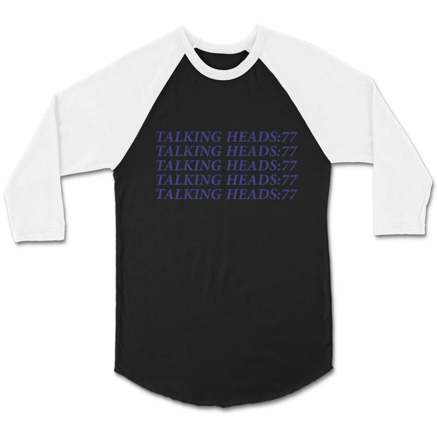 Talking Heads Rock Band Vintage CPY Unisex 3/4 Sleeve Baseball Tee T-Shirt