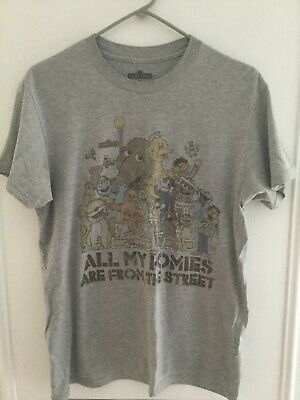 Sesame Street All My Homies Are From The Street Shirt Gray Shirt