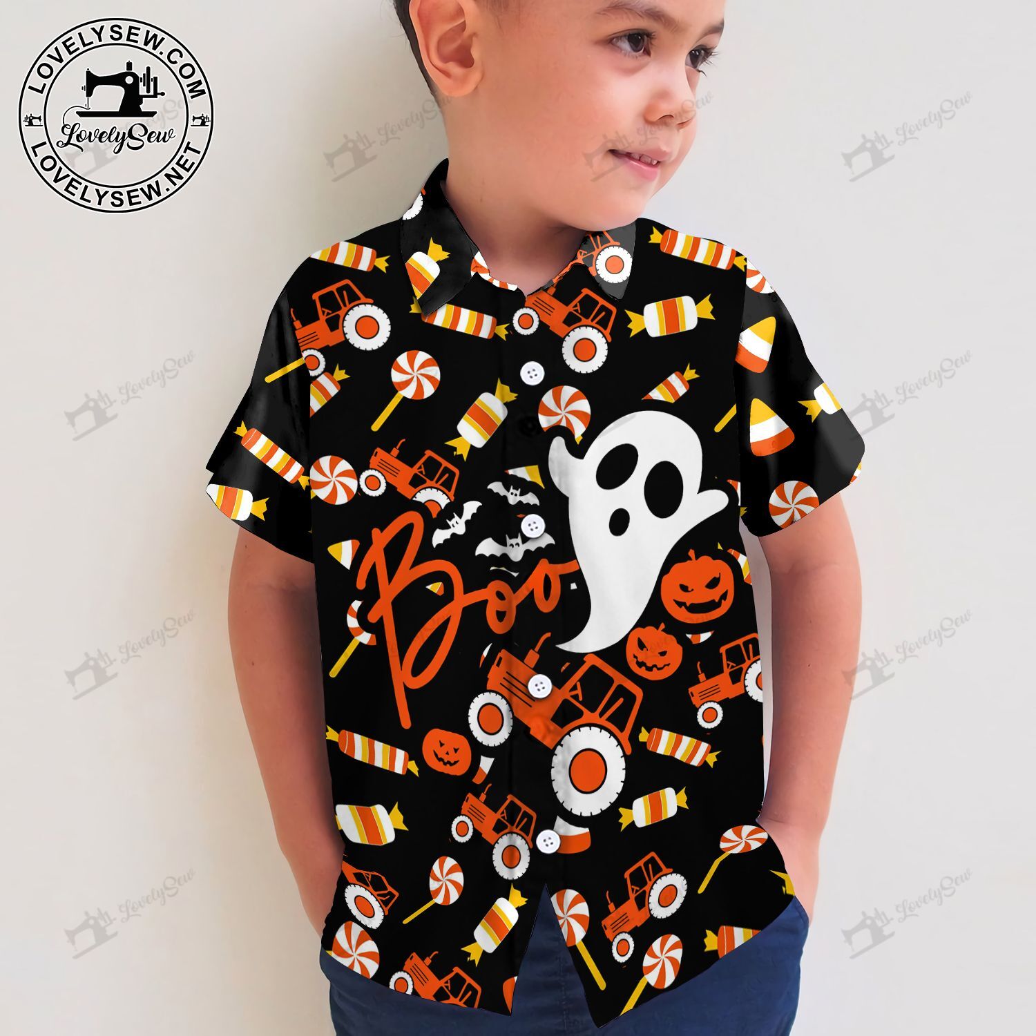 Tractor Candy For Kids Hawaian Shirt & Shorts Bit21062609-Bio21062609