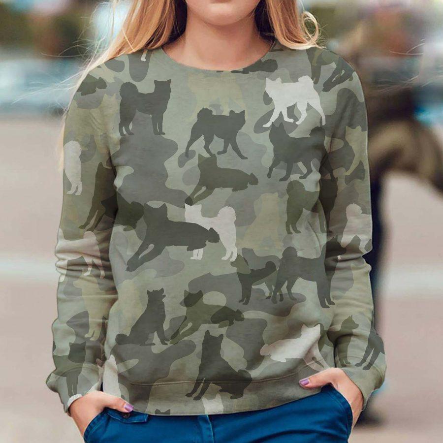 Akita – Camo – Premium Dog Christmas Ugly Sweatshirt, Dog Ugly Sweater