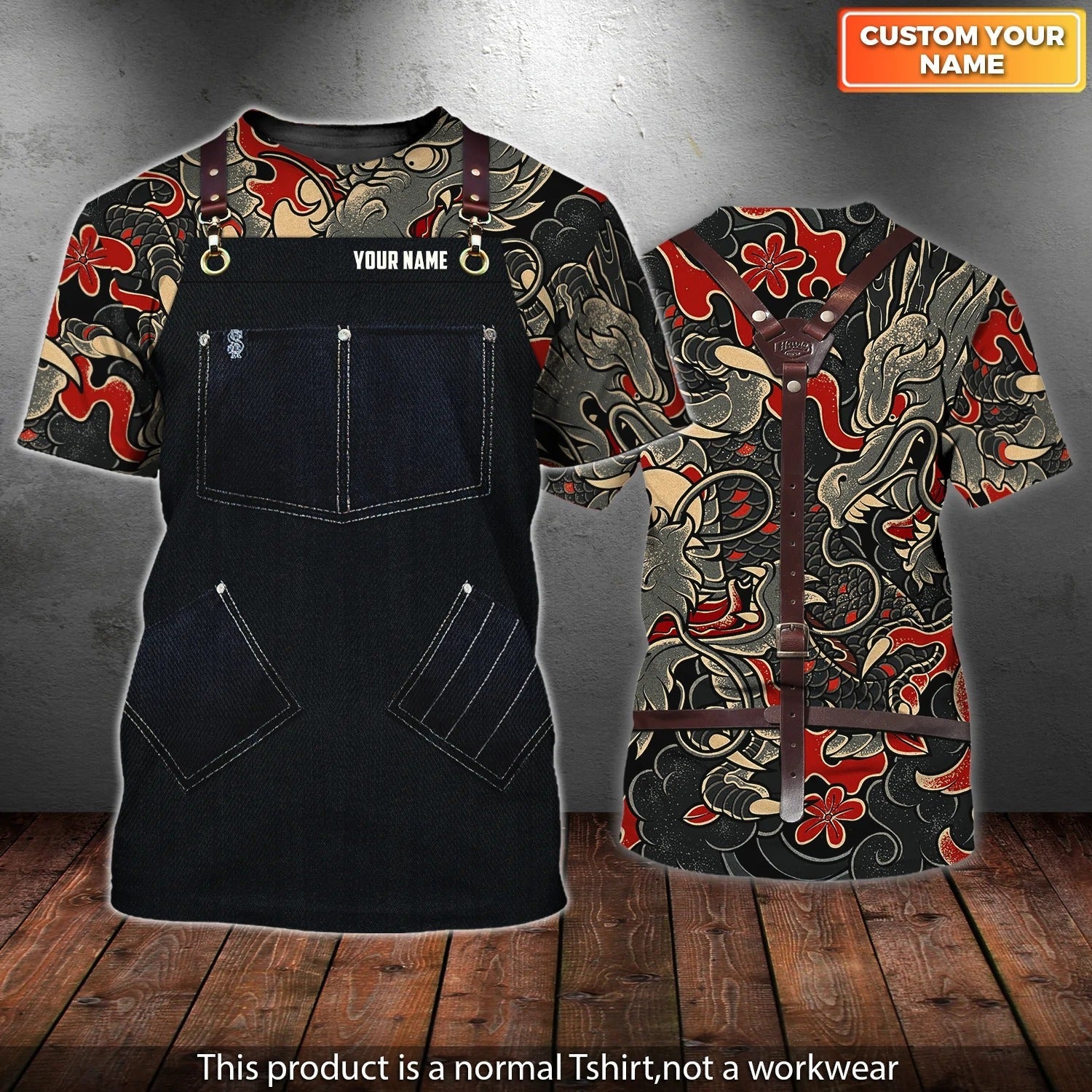 Personalized 3D Tattoo Shirt Men, Tattoo Artist Tshirt, Tattoo Apparel