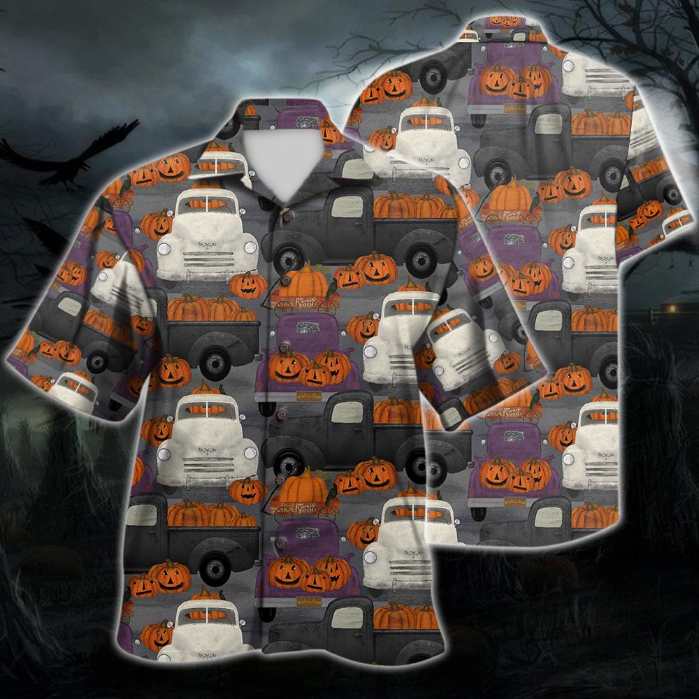 Truck Pumkin Halloween Hawaii Shirt For Men Women Adult Ha40286