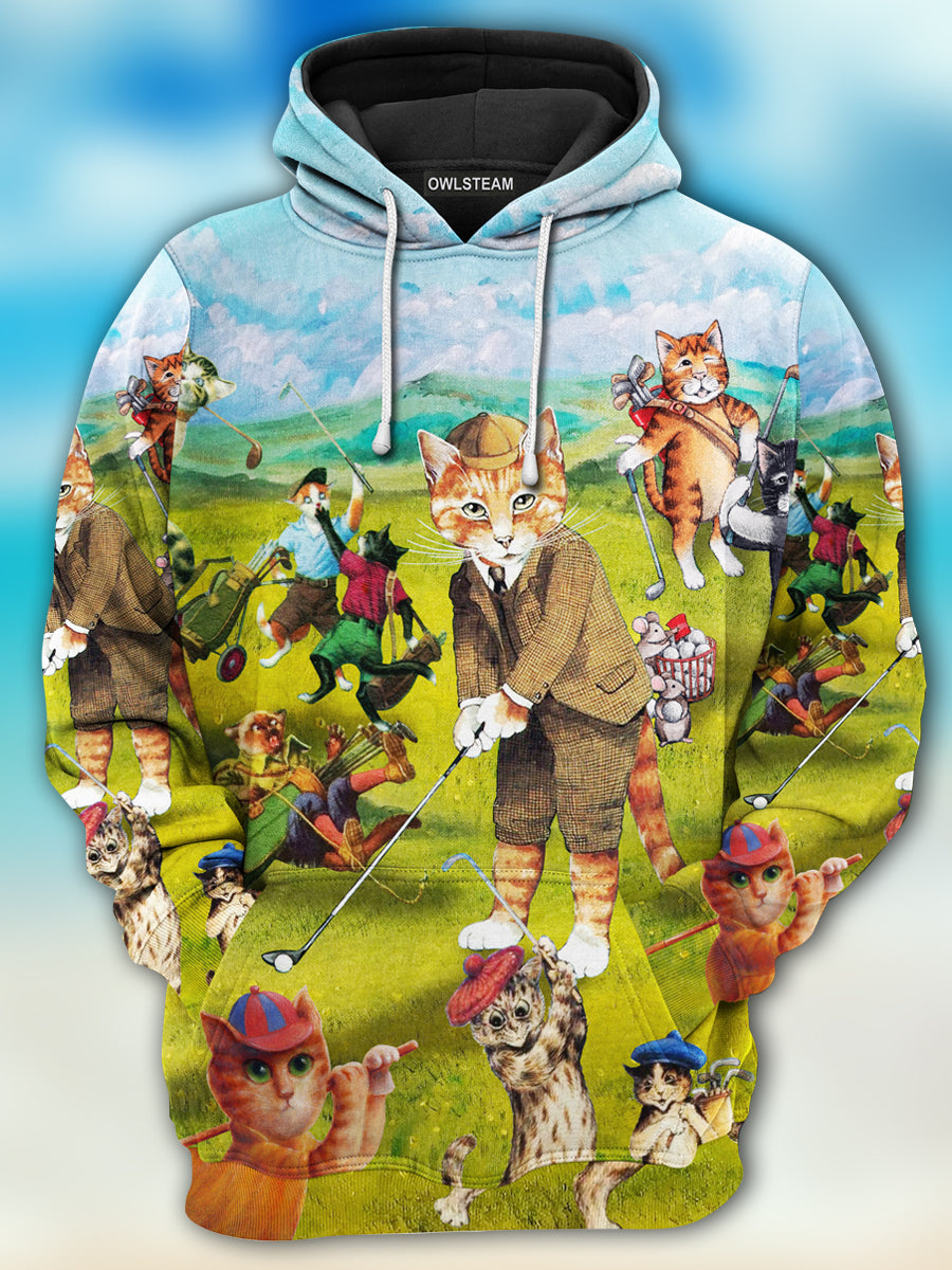 Cats Play Golf Hoodie Hood07Tnh180921