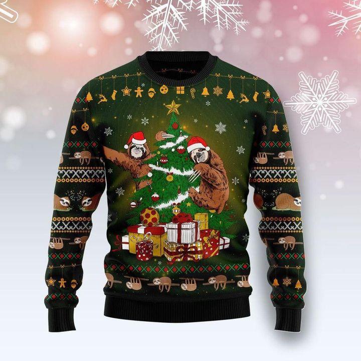 Sloth Ugly Christmas Sweater | For Men & Women | Adult | Us6362