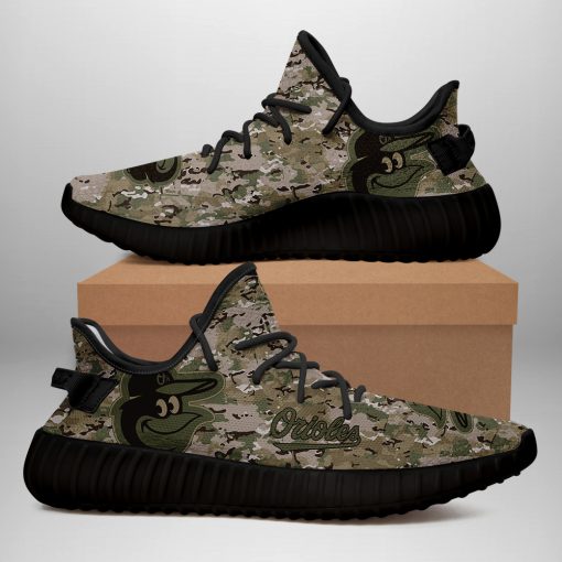 Baltimore Orioles U.S. Military Camouflage Sneakers – Free Shipping