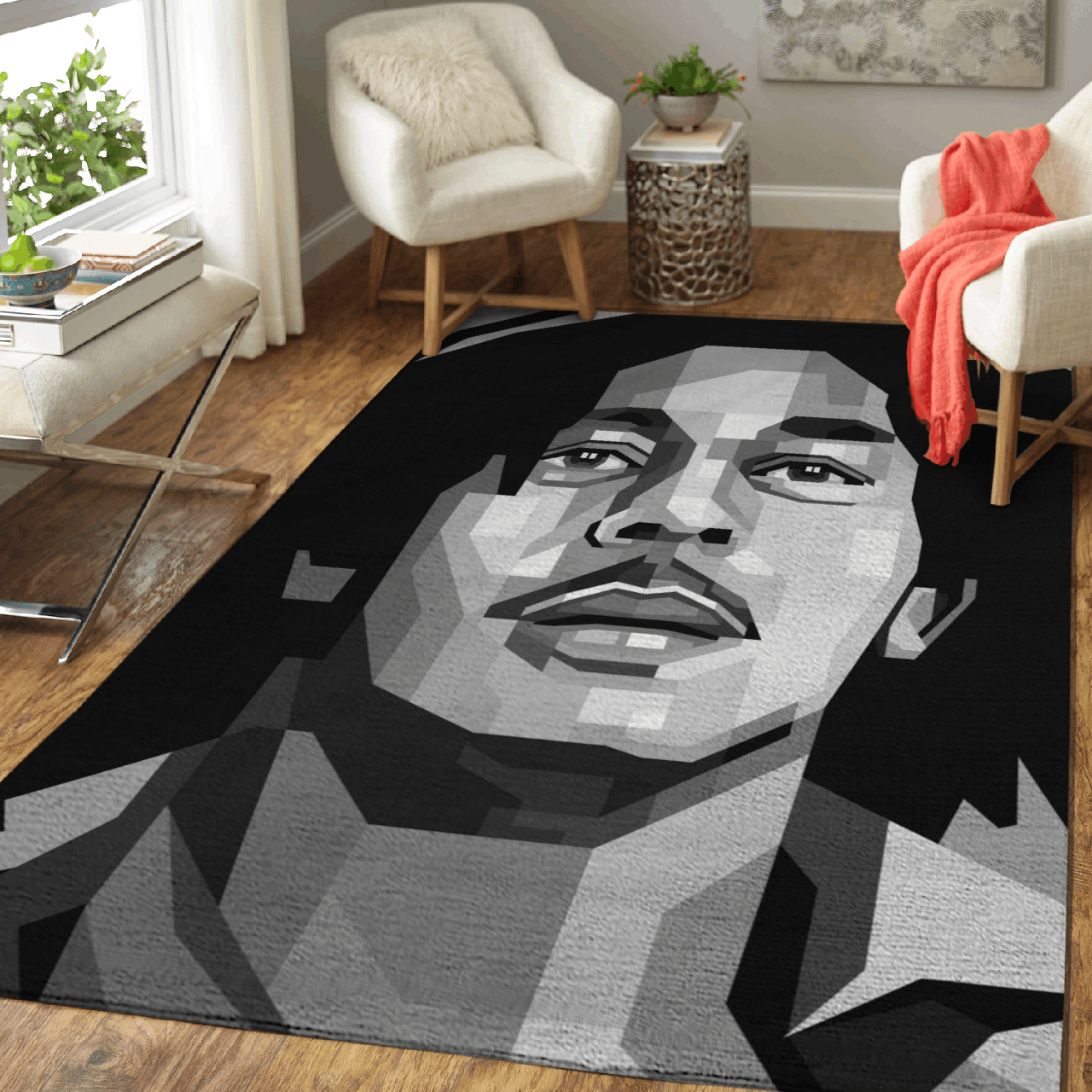 Bob Marley Music – Music Artwork Art For Fans (32) Area Rug Carpet