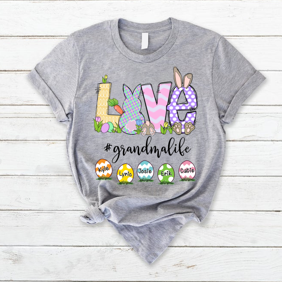 Personalized Love Grandma Easter T-Shirt