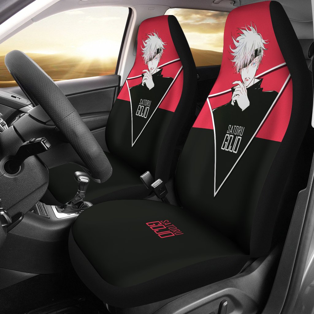 Satoru Gojo Jujutsu Kaisen Pink Car Seat Covers Anime Seat Covers