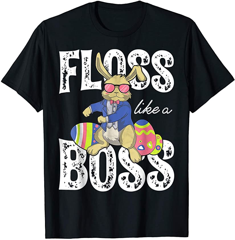 Boss Tee Shirts for Men Easter Day Egg Dancing Bunny T-Shirt