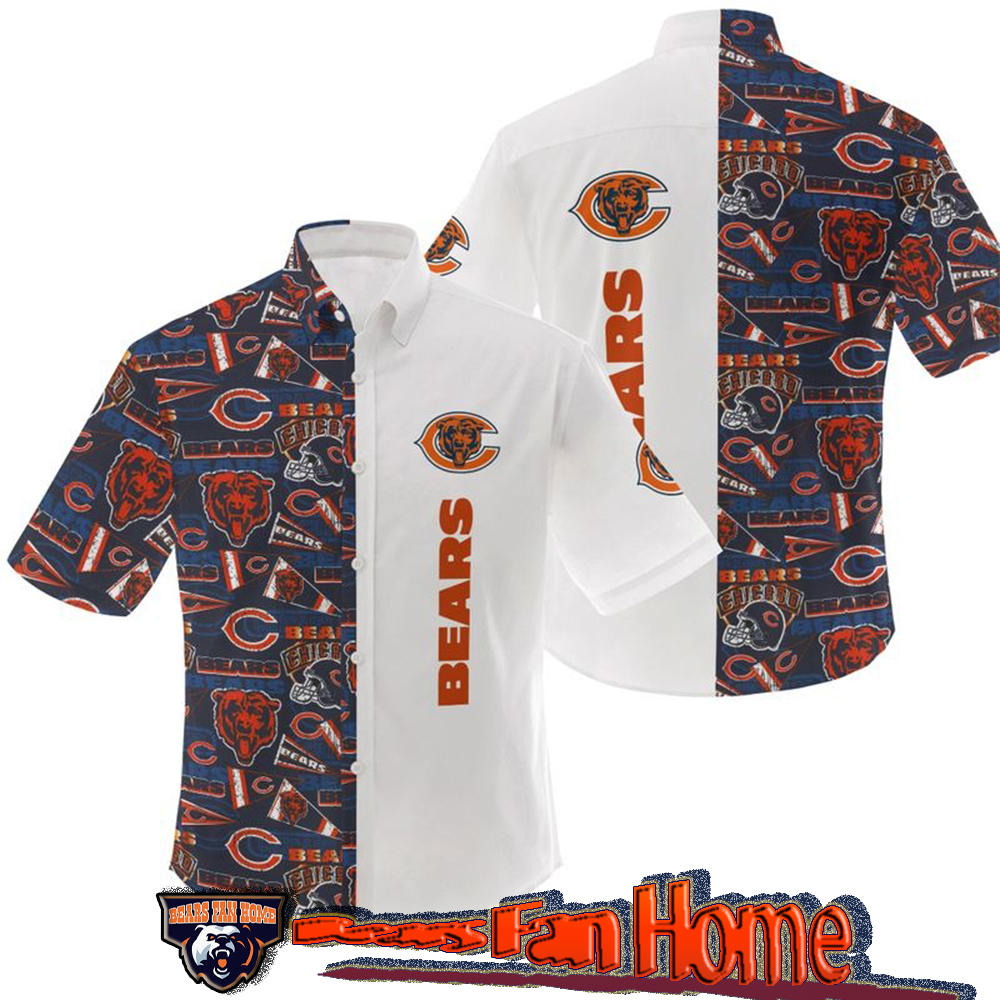 Chicago Bears Hawaiian Shirt Classic Graphic Gift For Fan