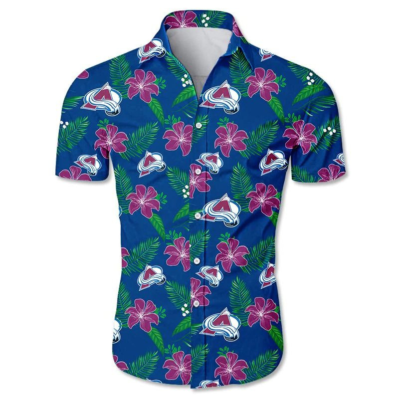 Colorado Avalanche Hawaii Shirt Short Sleeve For Summer Ha28054