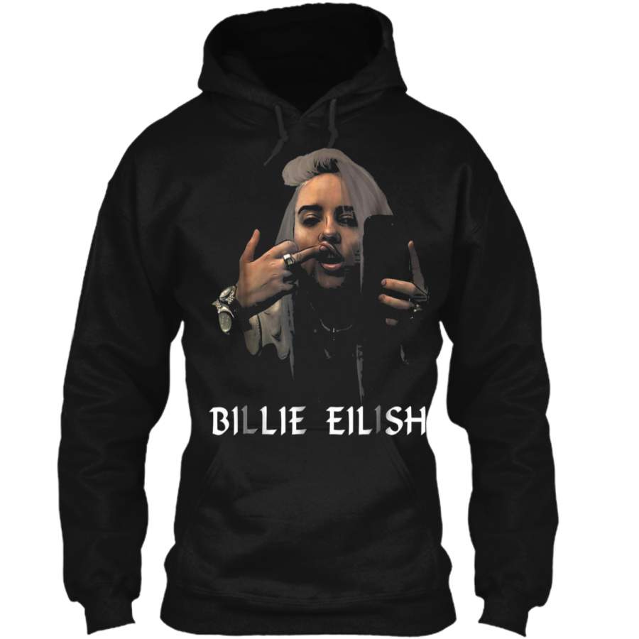 Christmas Fun Billie-Lover-Eilish-Music- Fan Cool Gift Pullover Hoodie Christmas Gift Ideas