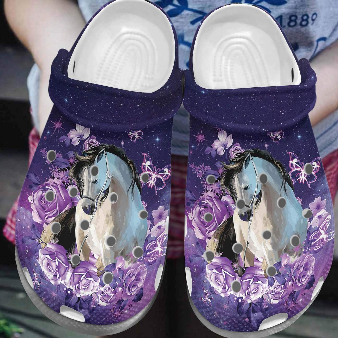 Horse Fantasy Personalized Clog, Custom Name, Text, Color, Number Fashion Style For Women, Men, Kid, Print 3D