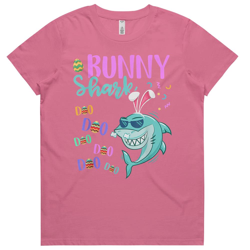 Bunny Shark Shirt Easter Shark Shirts Gifts Womens Tshirts