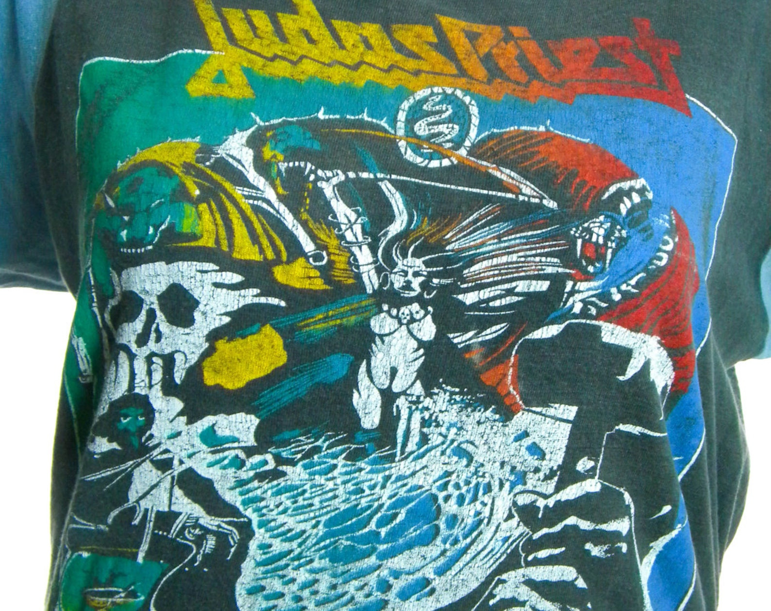 Vintage Iron Maiden Shirt Vintage Judas Priest Tee Heavy Metal 80S Iron Maiden Black Sabbath Slayer Metallica Danzig Dio The Miss Nirvana