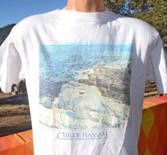 Vintage 80S Shirt Childe Hassam Art Smithsonian Tee 1990 Shirt