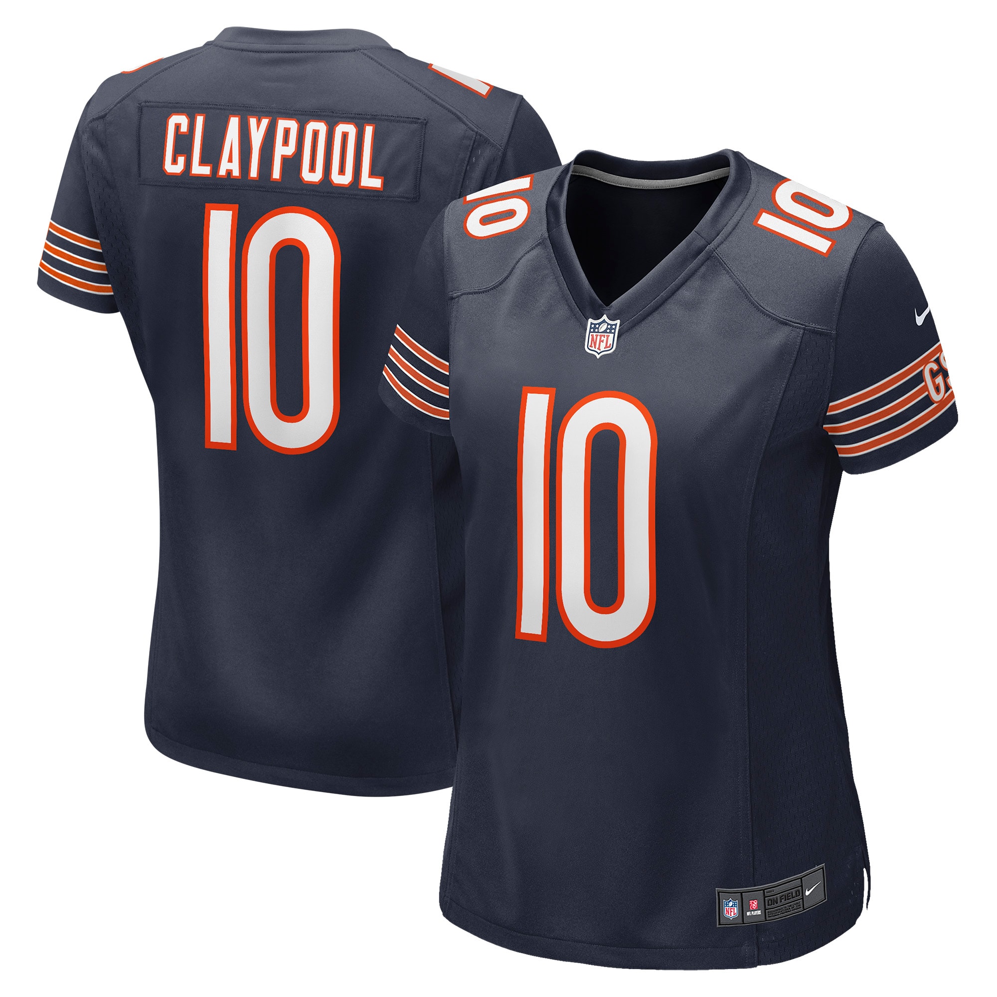 Women’s Chicago Bears Chase Claypool Navy Game Player Jersey