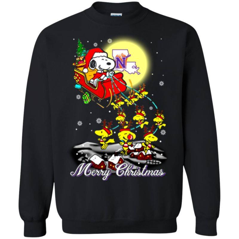 Northwestern State Demons Ugly Christmas Sweaters Santa Claus With ...