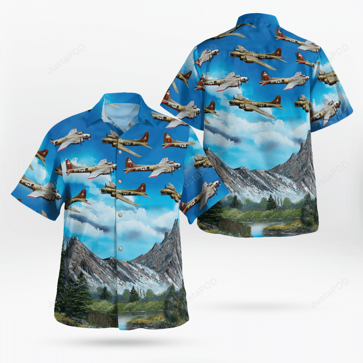 Us Army Air Forces Boeing Flying Fortress Bomber Hawaii Shirt Ha42006