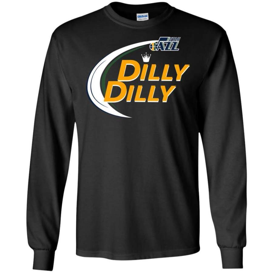 AGR Dilly Dilly Utah Jazz Sport Long Sleeve T-shirt