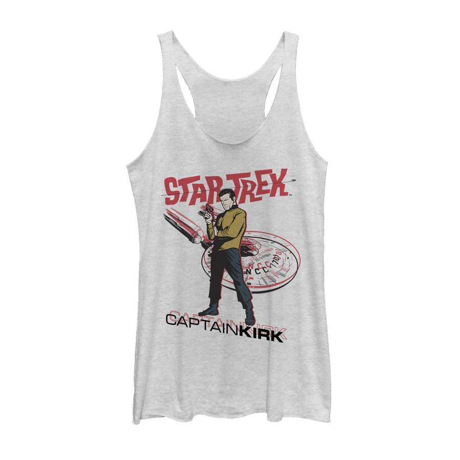 Star Trek Women’s Groovy Captain Kirk Pose  Racerback Tank