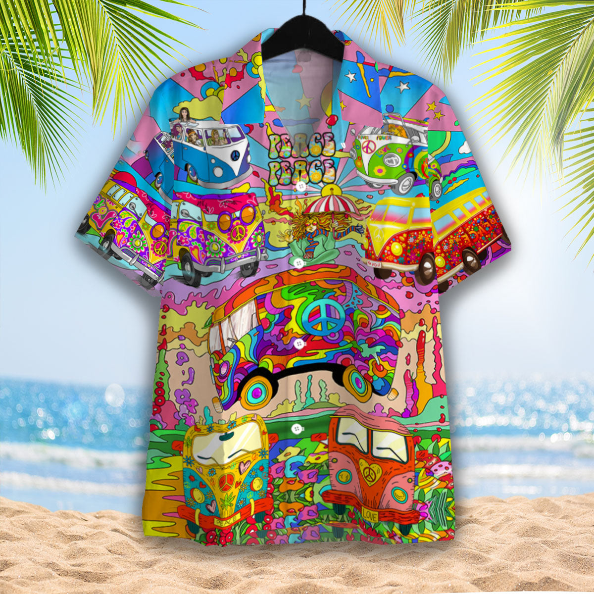 Hippies Bus Hawaii Shirt For Men And Women Ha73678