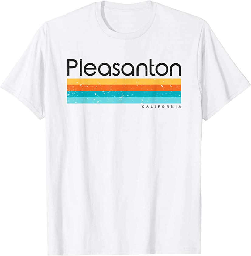 Vintage Pleasanton California CA Retro Design T-Shirt