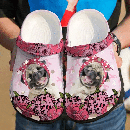Pug Wear Pink Clog Shoes