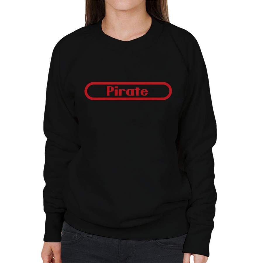 Pirate Nintendo Logo One Piece Women’s Sweatshirt