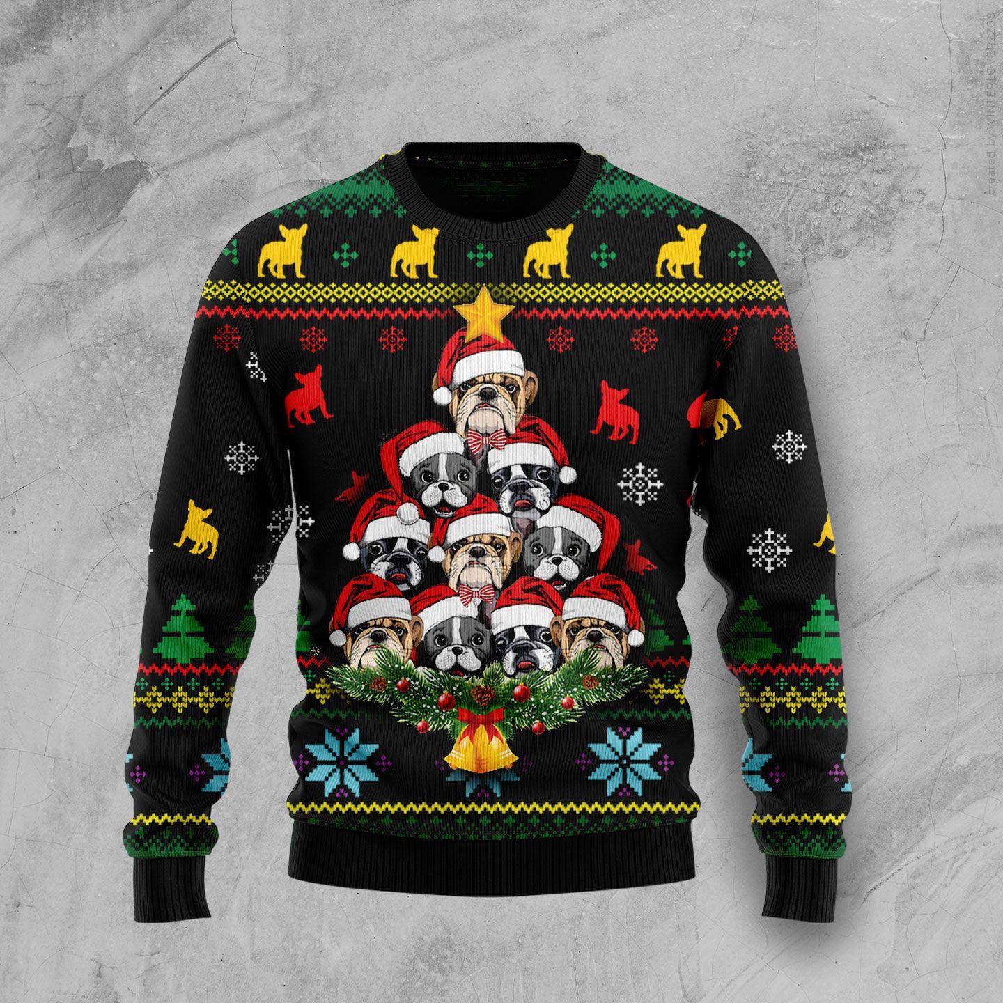TJJ302009A29WL FRENCH BULLDOG SWEATER PP