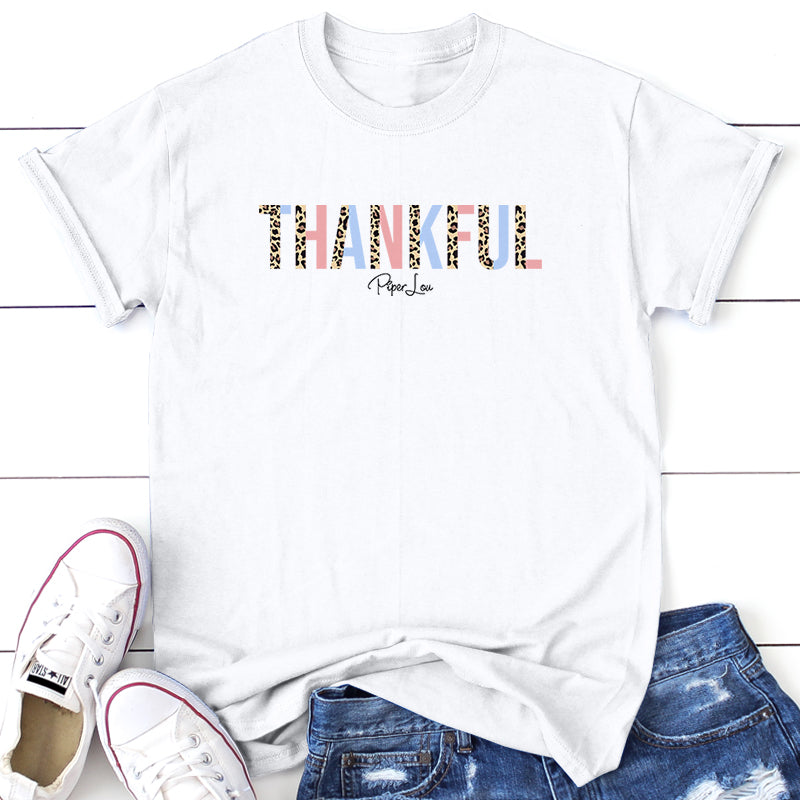 Thankful Leopard Graphic Tee