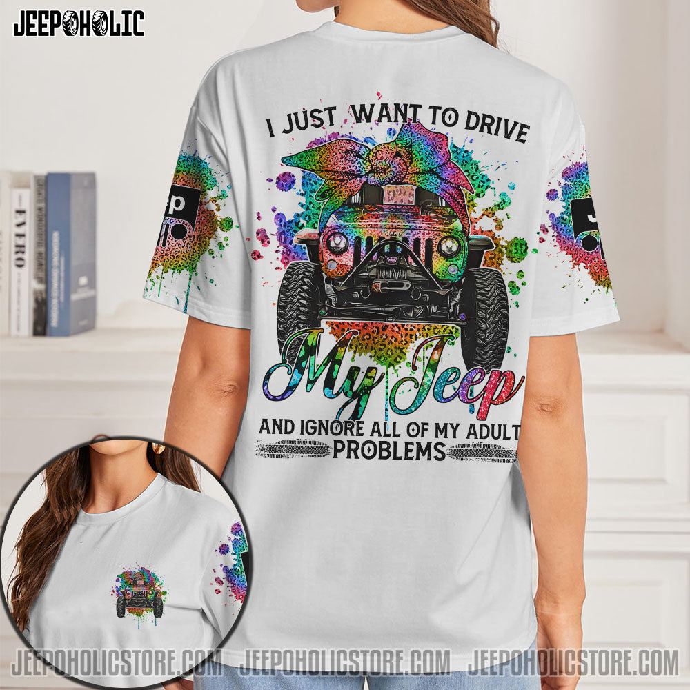 I Just Want Drive Jp Leopard Watercolor All Over Print – Tlnx1402223