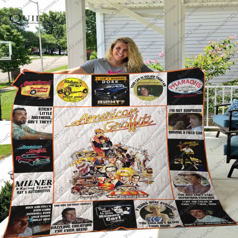 American Graffiti Quilt Blanket