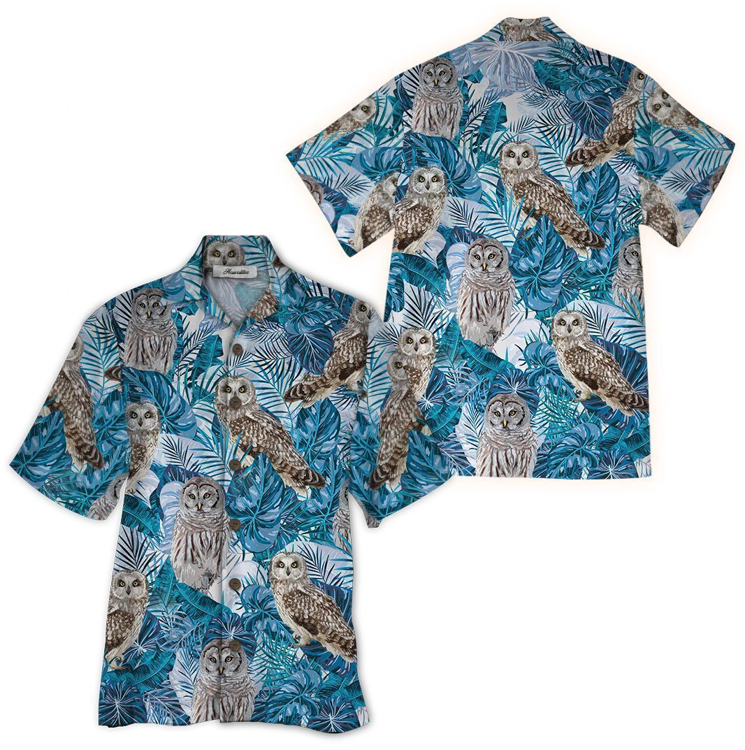 Hawaii Shirt Owl Tropical Ha68241