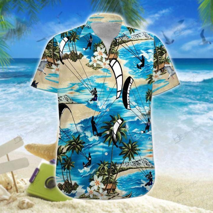 Kitesurfing Fly High But Stay Grounded Beautiful Blue Beach Unisex Hawaii Shirts Shorts Ha62303