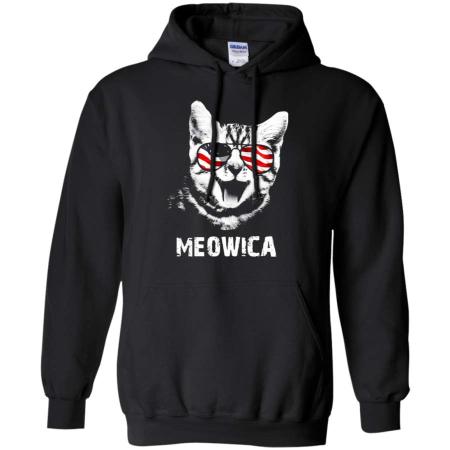 AGR Meowica 4th of July Independence Day American Cat Hoodie