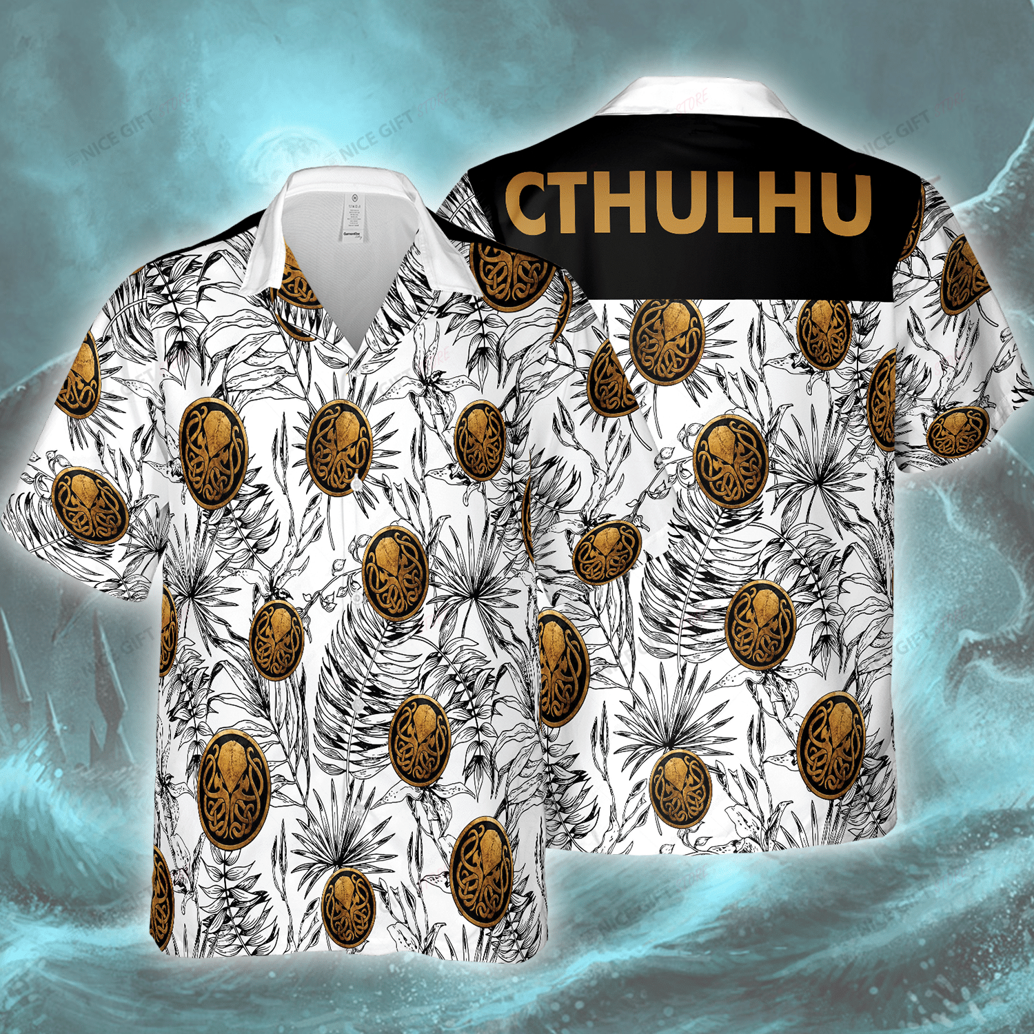 Cthulhu Hawaiian 3D Shirt 3Hs-D7B1
