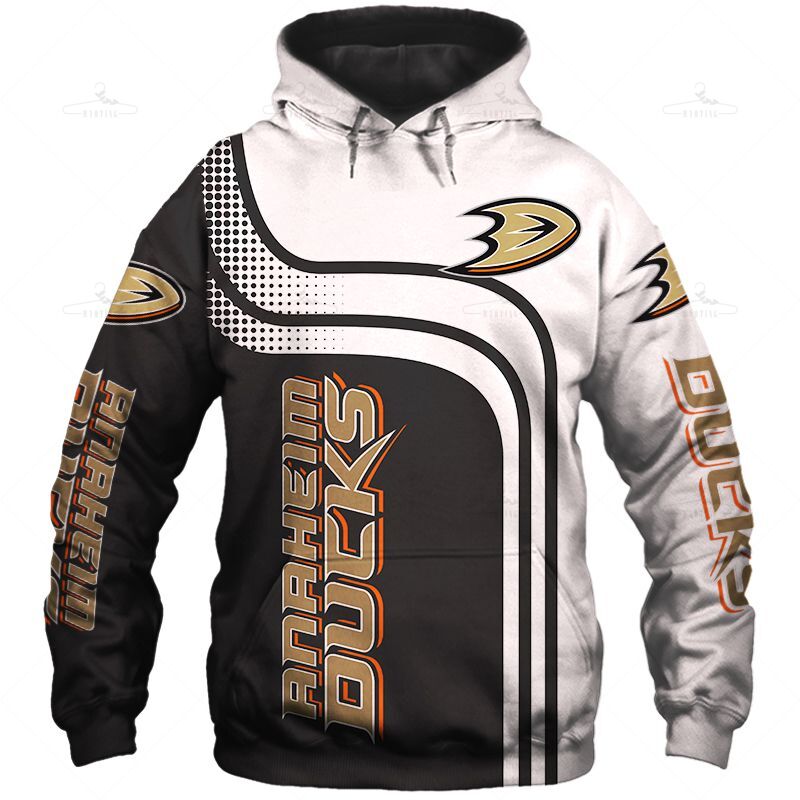 Anaheim Ducks Zip Hoodie  Sweatshirt Pullover Gift S