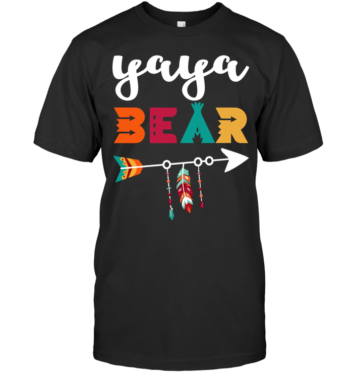 Yaya Bear Colorful Family Customize Personalized T-Shirt, Hoodie Adult, Kid, Unisex