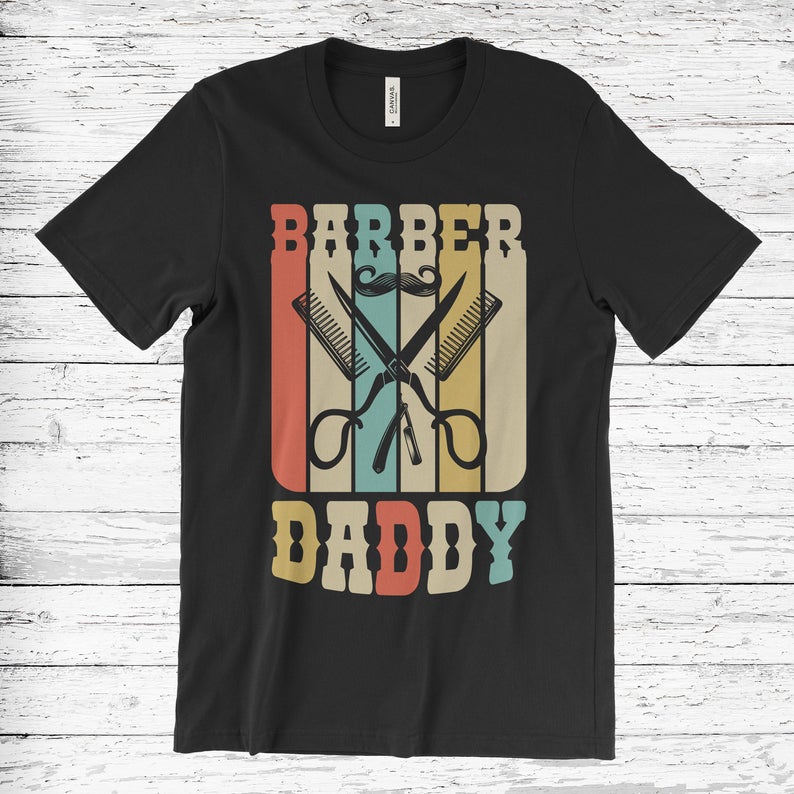 Barber Vintage T-Shirt, Barber Gift, Barber TShirt, Funny Barber Tee, Barber Shop, Barber School Shirts, Birthday Present, Father’s Day