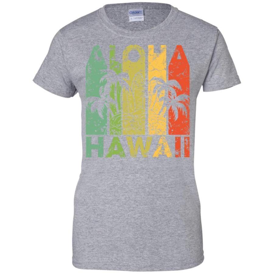 Aloha Hawaii Hawaiian Island – Vintage 1980s Throwback Ladies’ T-Shirt