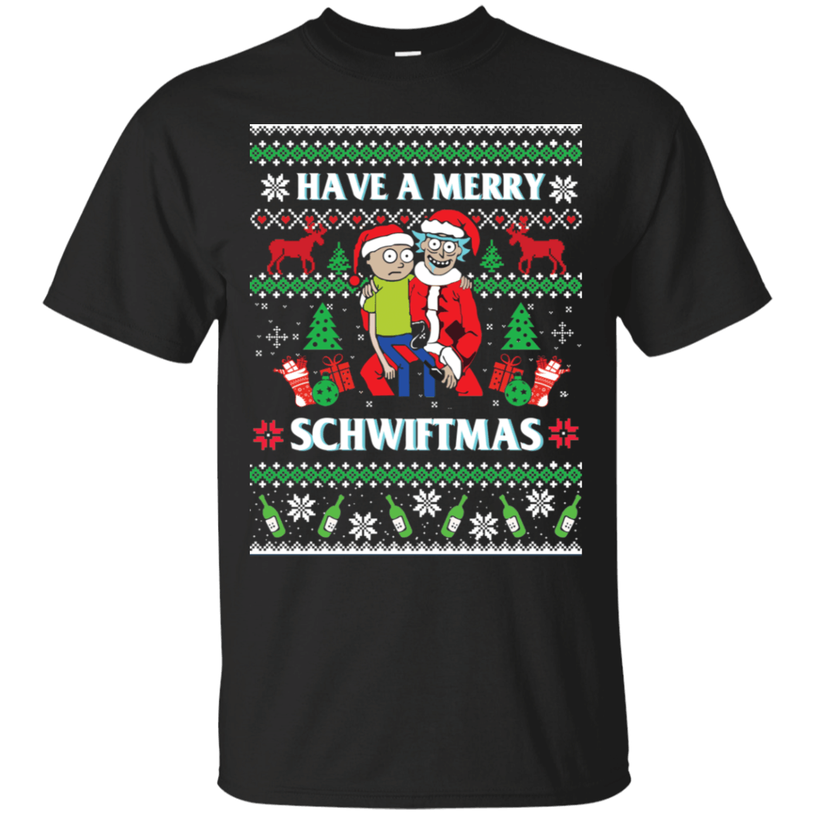 Rick and Morty Have A Merry Schwiftmas Ugly Christmas Sweater