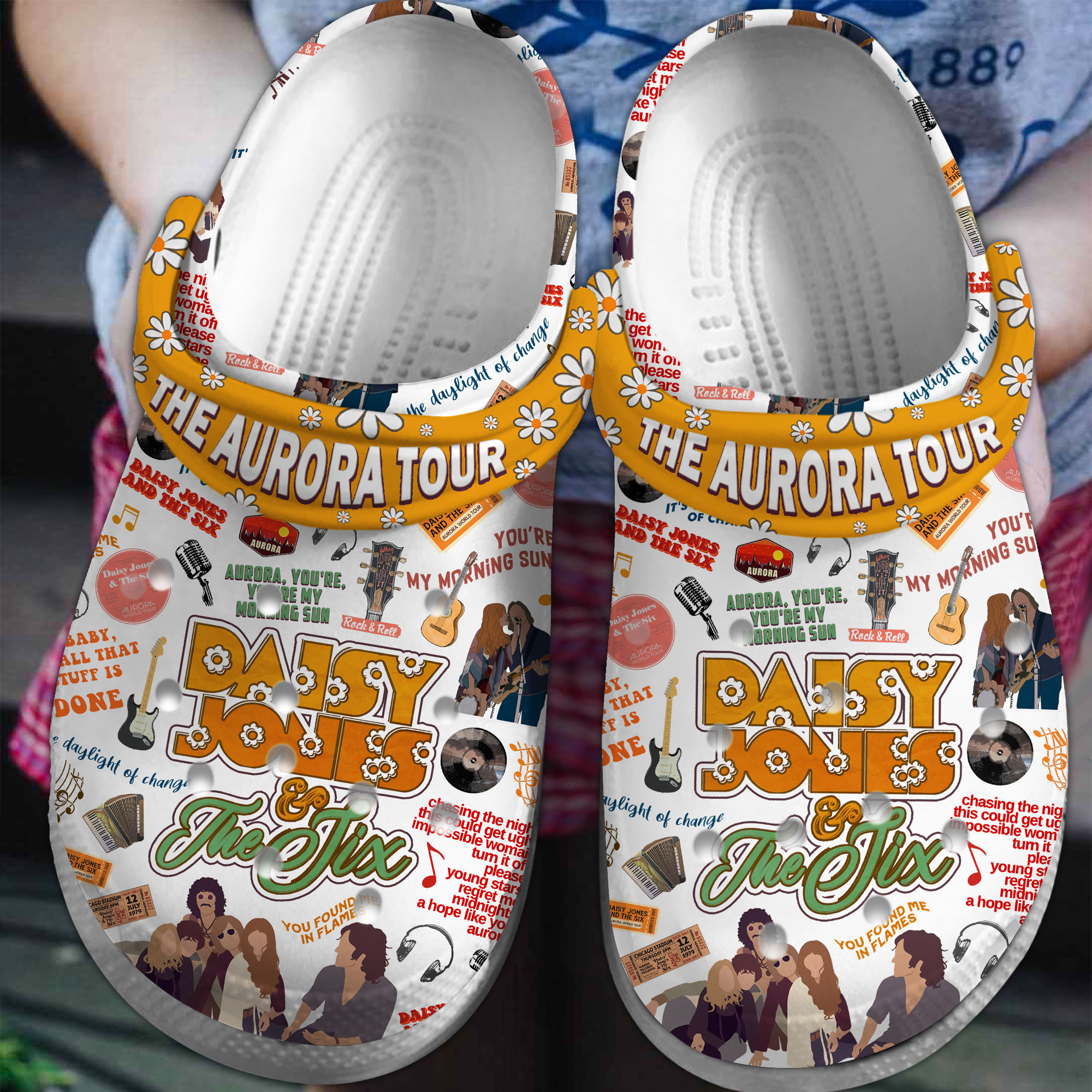 Daisy Jones And The Six Aurora Tour Crocss Clogs For Men Women And Kid Tht Rzsxxnzs