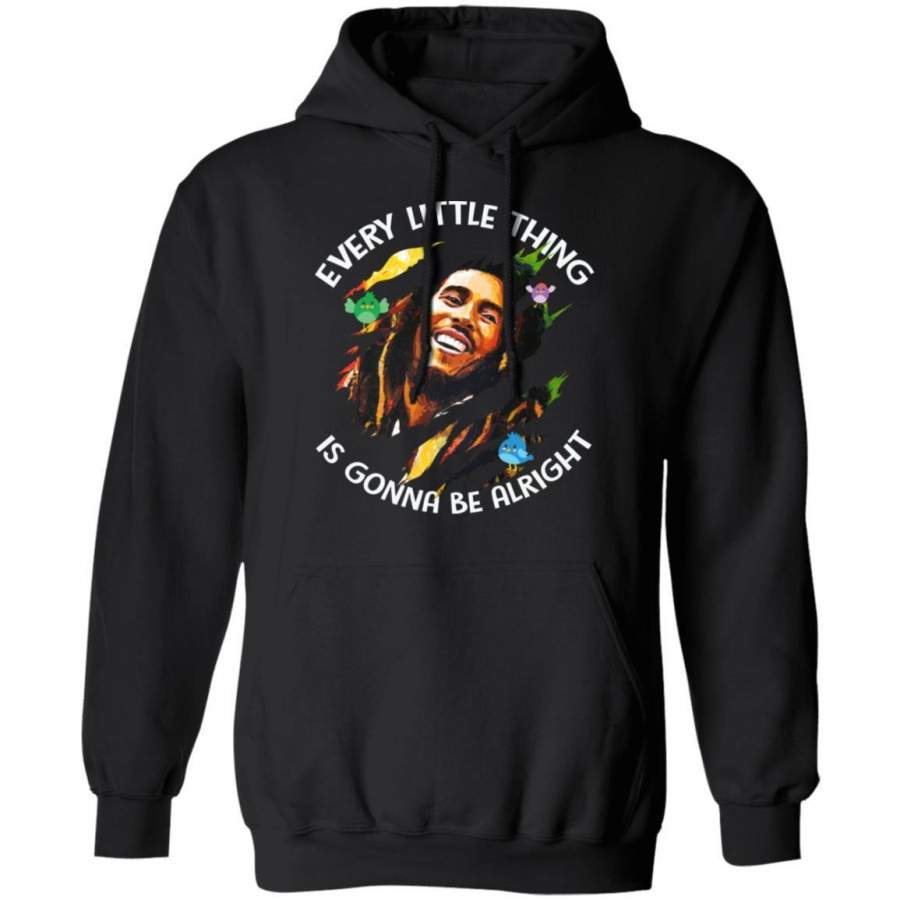 Bob Marley Hoodie Every Little Thing Is Gonna Be Alright Hoodie MT12