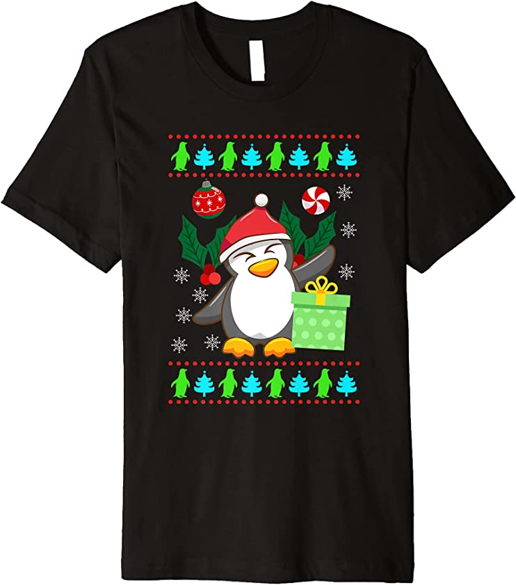 Ugly Christmas Penguin Christmas Premium T-Shirt