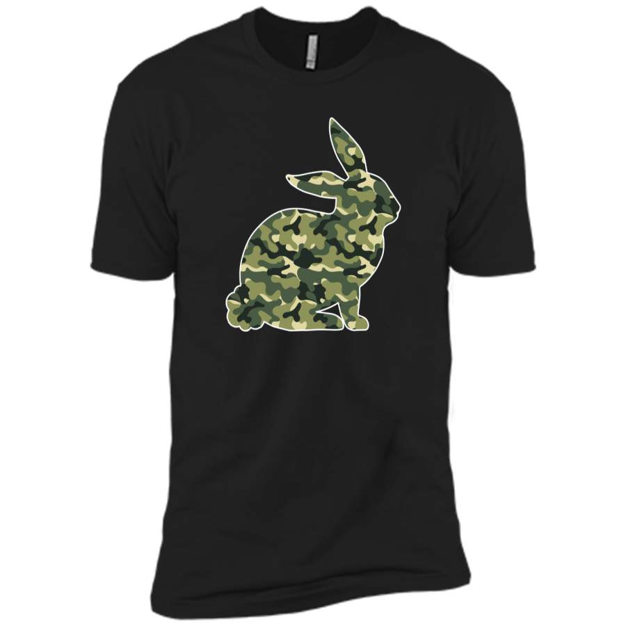 Easter Bunny Camo Rabbit Happy Easter T-Shirt Next Level Premium Short Sleeve Tee