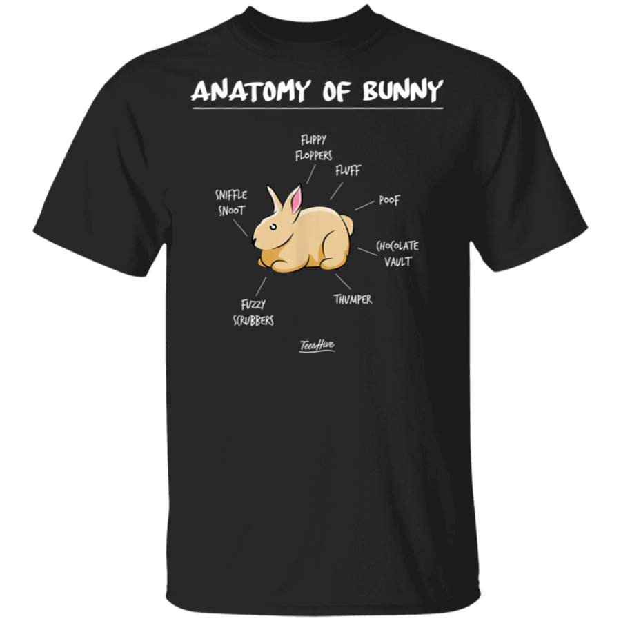 Bunny Anatomy Rabbit Lover Bunny Mom Funny Bunny Lover T Shirt